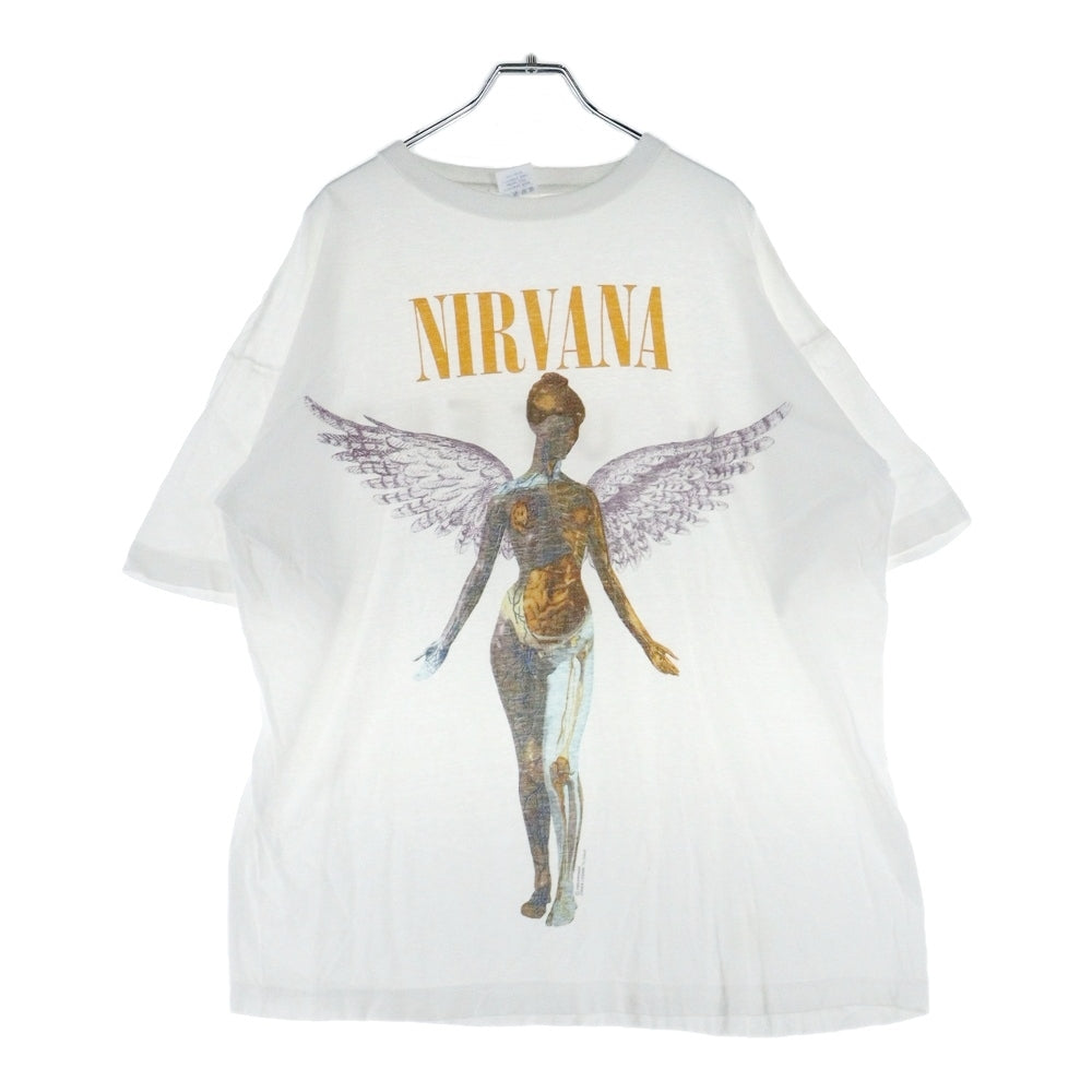 VINTAGE(ヴィンテージ) 90S VINTAGE NIRVANA IN UTERO ニルヴァーナ インユーテロ ヴィンテージ プリントTシャツ 半袖カットソー ホワイト