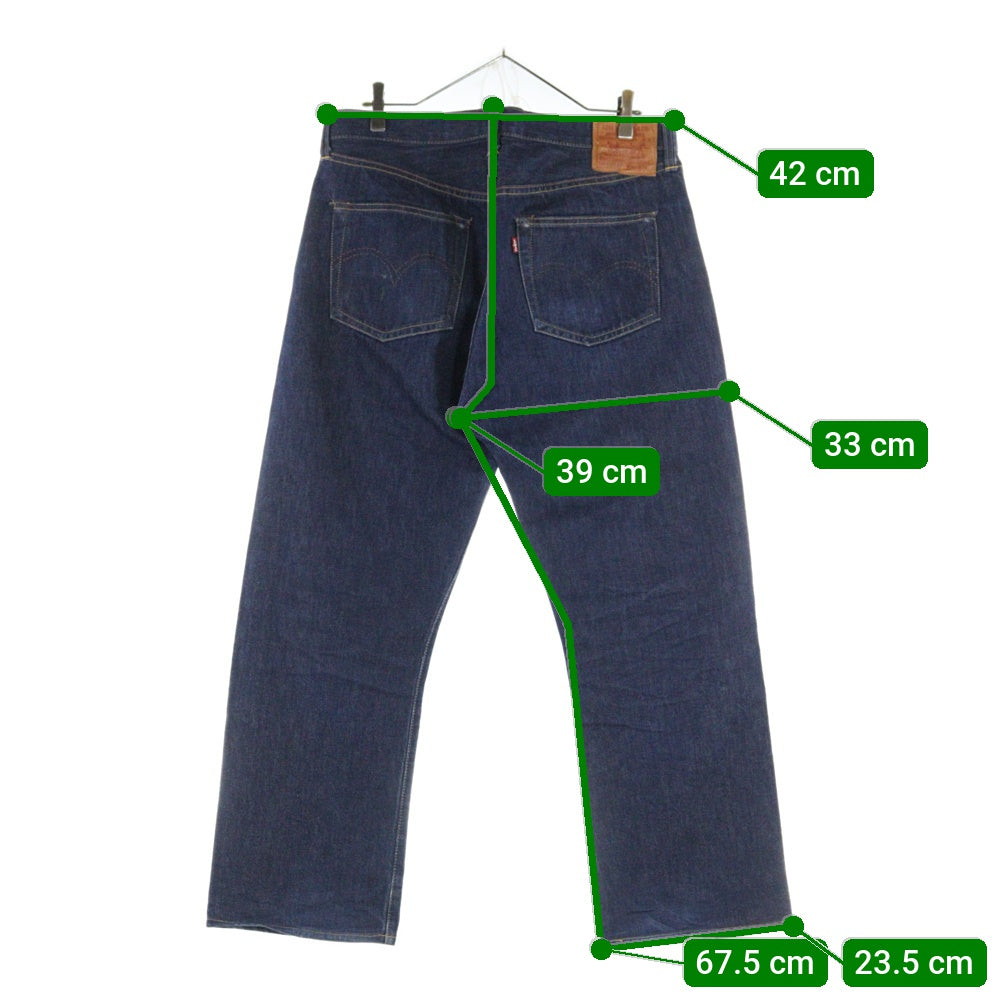Levi's(リーバイス) 90S VINTAGE S501XX ヴィンテージ USA製 ボタン裏555 バレンシア工場製 大戦モデル復刻 ビッグE 均等V セルビッチ ボタンフライ デニムパンツ インディゴ 44501-0022