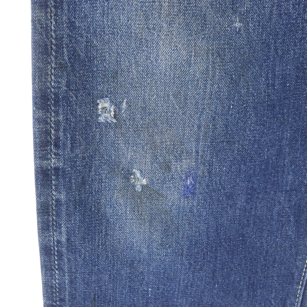 Levi's(リーバイス) 60S VINTAGE 501XX ヴィンテージ 紙パッチ ギャラ無 ビッグE 両面タブ 隠しリベット ボタン裏刻印なし センターセット ボタンフライ デニムパンツ インディゴ