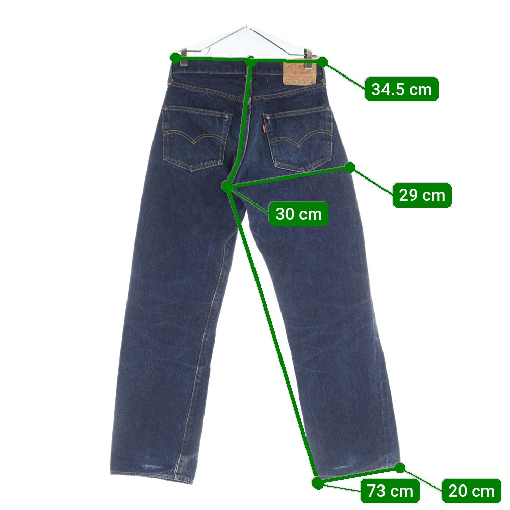 Levi's(リーバイス) 90S VINTAGE 501XX ボタン裏555 バレンシア工場 紙パッチ BIG E ヴィンテージ ボタンフライ デニムパンツ インディゴ 501-0003