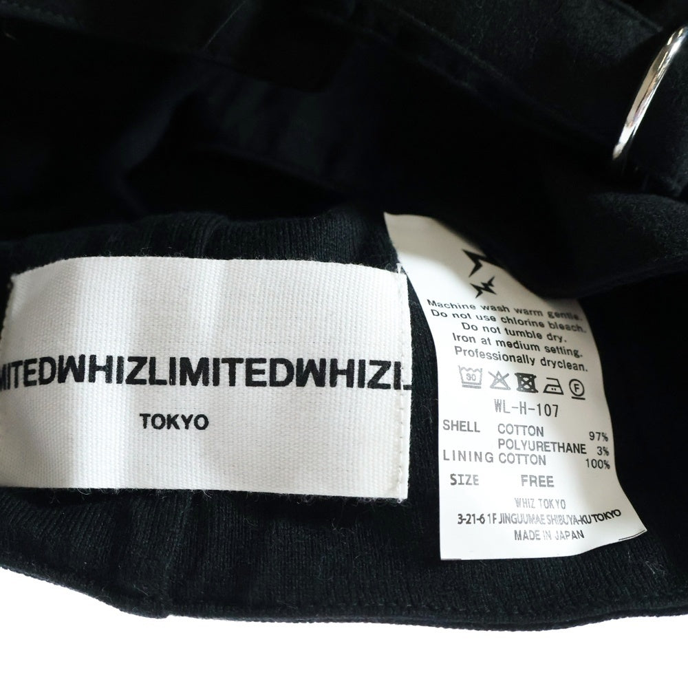 WHIZLIMITED(ウィズリミテッド) FLIGHT CAP サイドポケット フライトキャップ 帽子 ブラック WL-H-107