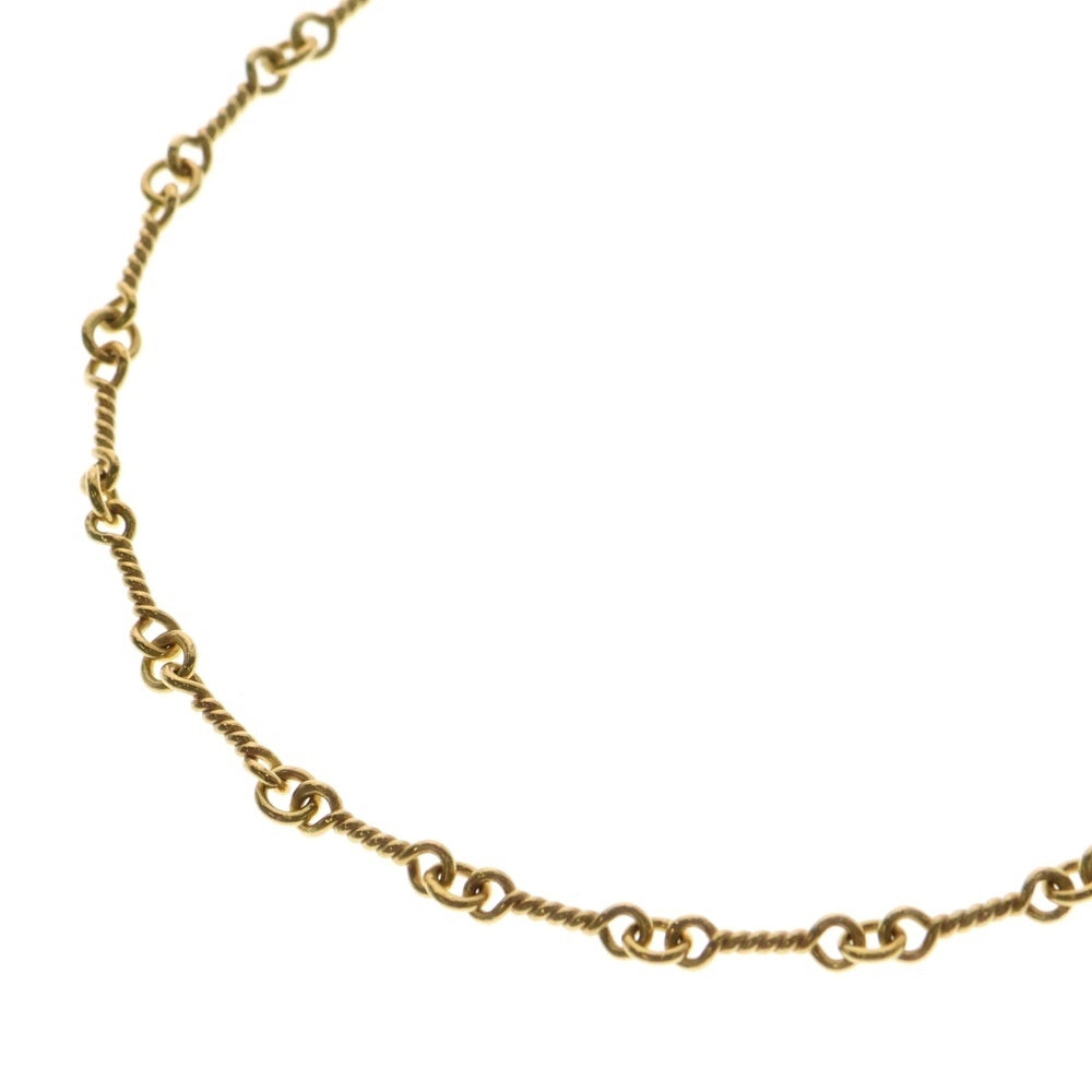 CHROME HEARTS(クロムハーツ) 22K NECKCHAIN T18 ツイストチェーンネックレス 18inch ゴールド BCA014