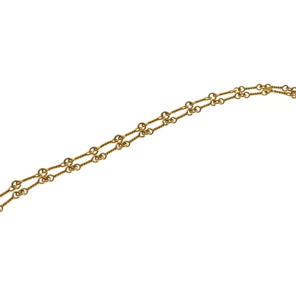 CHROME HEARTS(クロムハーツ) 22K NECKCHAIN T18 ツイストチェーンネックレス 18inch ゴールド BCA014