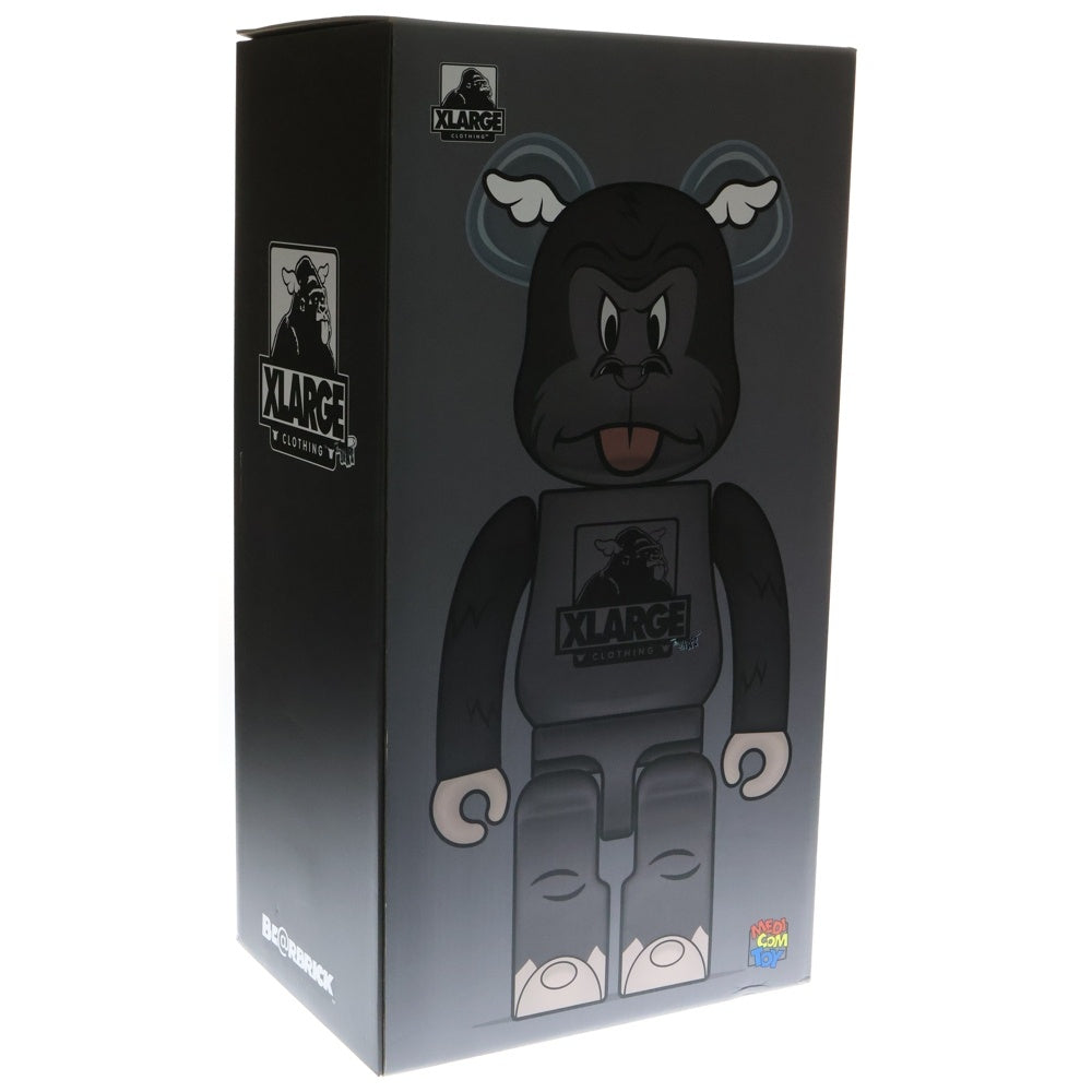 MEDICOM TOY(メディコムトイ) ×XLARGE ×D*FACE BE@RBRICK 1000% エクストララージ ディーフェイス ベアブリック 人形 フィギュア ブラウン