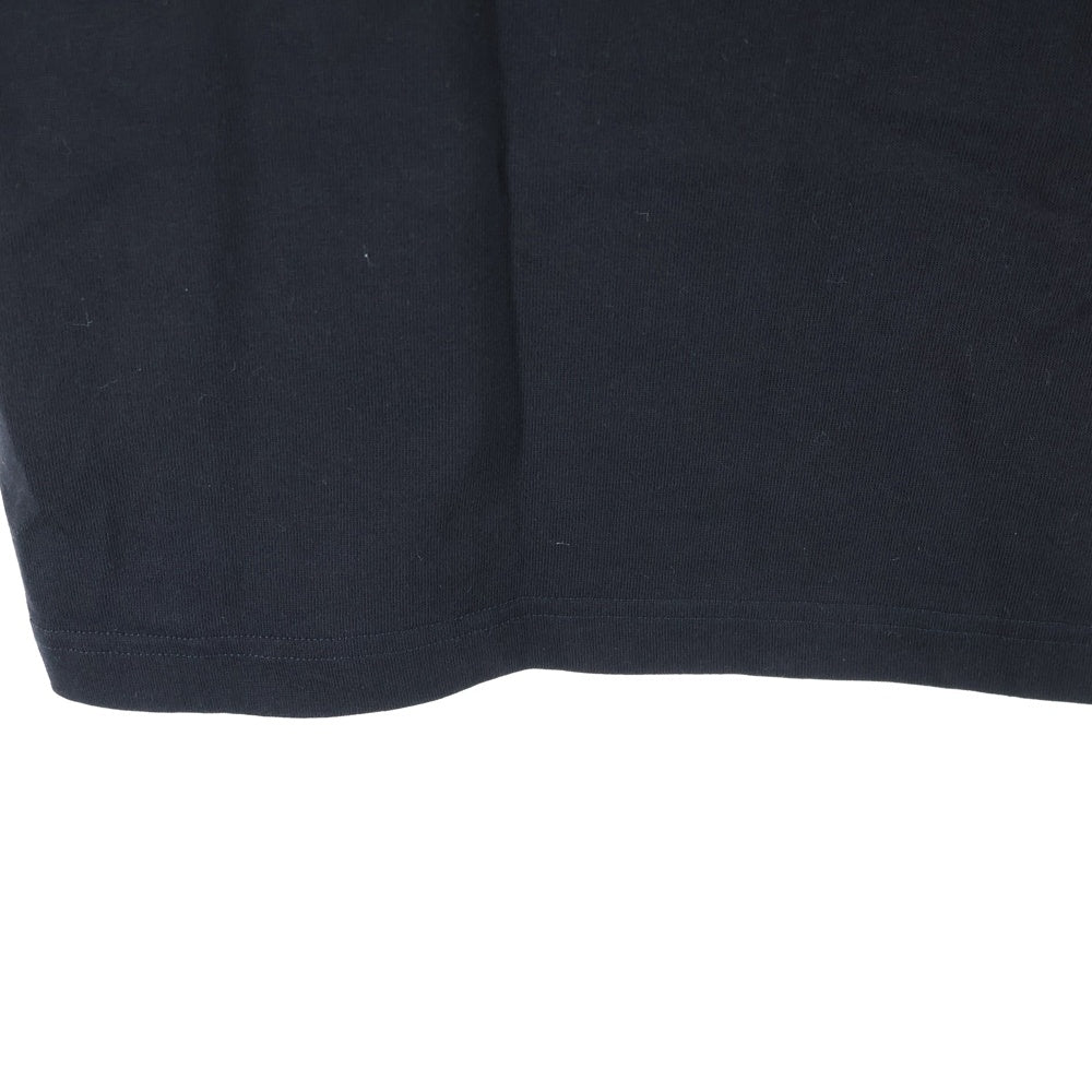 DIOR(ディオール) CD アイコン ロゴエンブロイダリー ヘビーオンスTシャツ 半袖カットソー ブラック 943J605A0554
