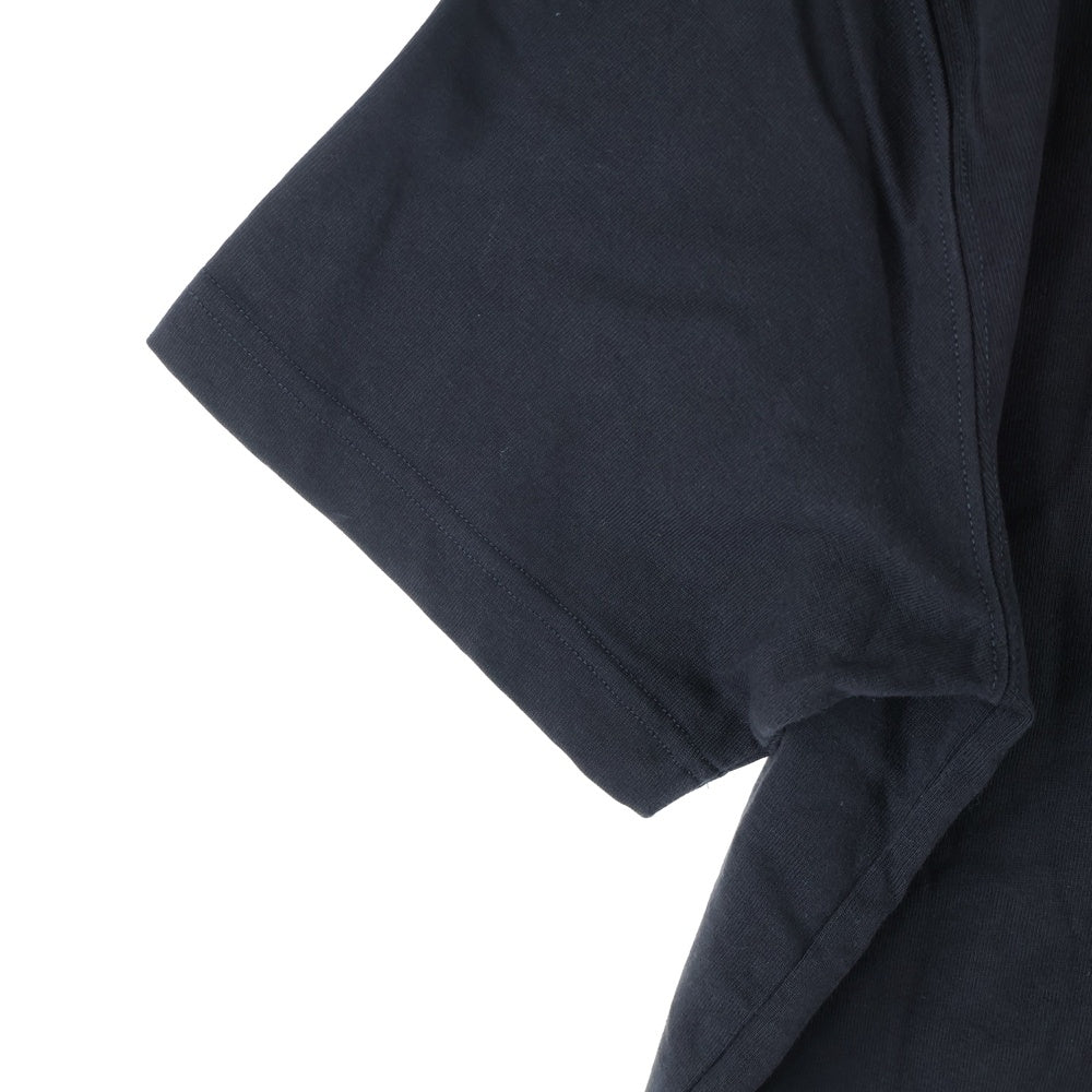 DIOR(ディオール) CD アイコン ロゴエンブロイダリー ヘビーオンスTシャツ 半袖カットソー ブラック 943J605A0554