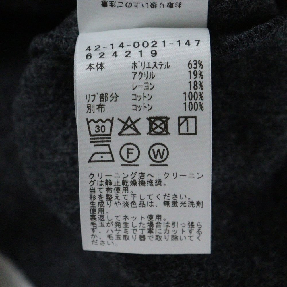 BEAMS HEART(ビームス ハート) 起毛 フェイクレイヤー ロングスリーブ 長袖クルーネックTシャツ グレー 42-14-0021-147