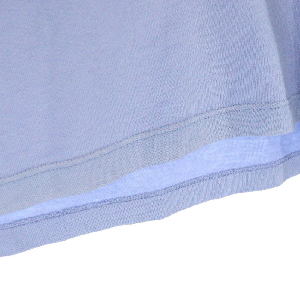 LOEWE(ロエベ) 胸アナグラムワッペン刺繍 ボクシーシルエットTシャツ 半袖クルーネックカットソー レディース ブルー S616Y22X81