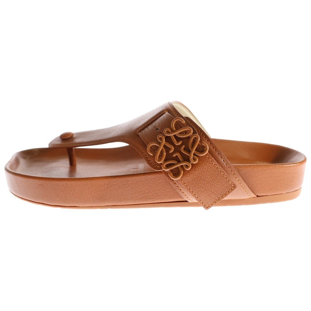 LOEWE(ロエベ) ANAGRAM EASE MULE アナグラム レザーサンダル ミュール ブラウン M616465X14