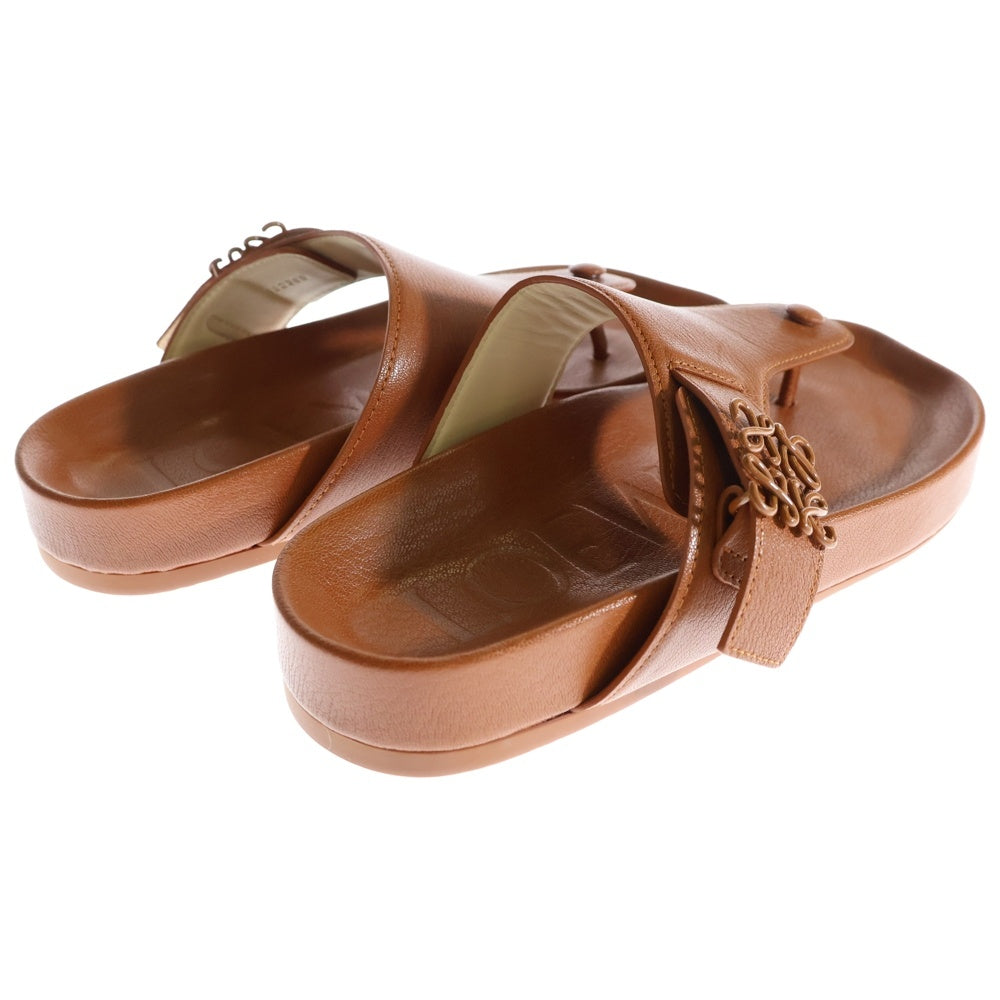 LOEWE(ロエベ) ANAGRAM EASE MULE アナグラム レザーサンダル ミュール ブラウン M616465X14