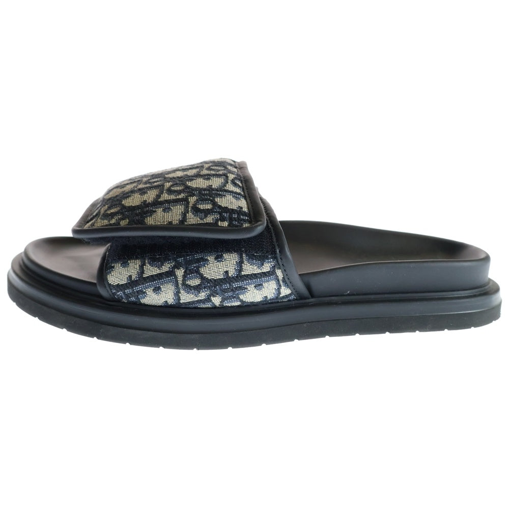 DIOR(ディオール) AQUA SANDAL OBLIQUE JACQUARD オブリーク ジャガード アクアサンダル ブラック/ベージュ 3SA167ZSA H969