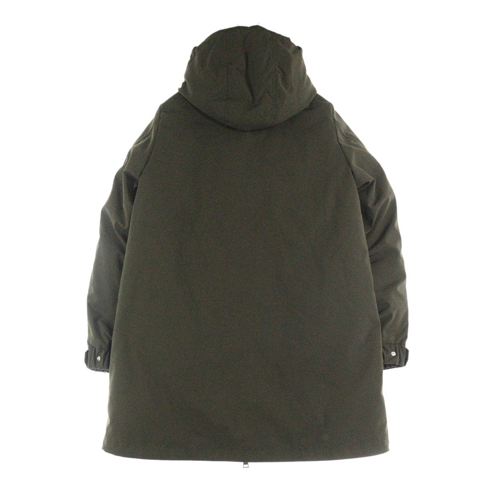 MONCLER(モンクレール) 24AW URFE ボア付き フーデッドダウンジャケット モッズコート カーキ レディース J20931C00015