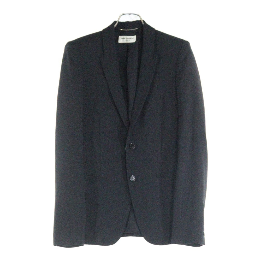 SAINT LAURENT PARIS(サンローランパリ) ウール 2B シングルテーラードジャケット ブラック 482493