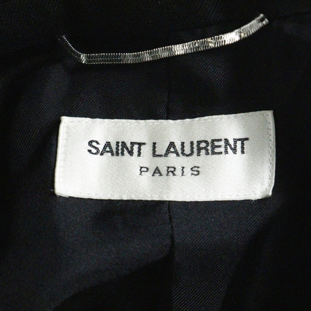 SAINT LAURENT PARIS(サンローランパリ) ウール 2B シングルテーラードジャケット ブラック 482493