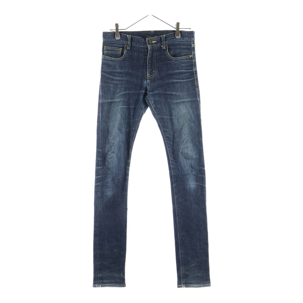 SAINT LAURENT PARIS(サンローランパリ) ワンウォッシュ スキニー デニムパンツ インディゴ D02 M/SK-LW