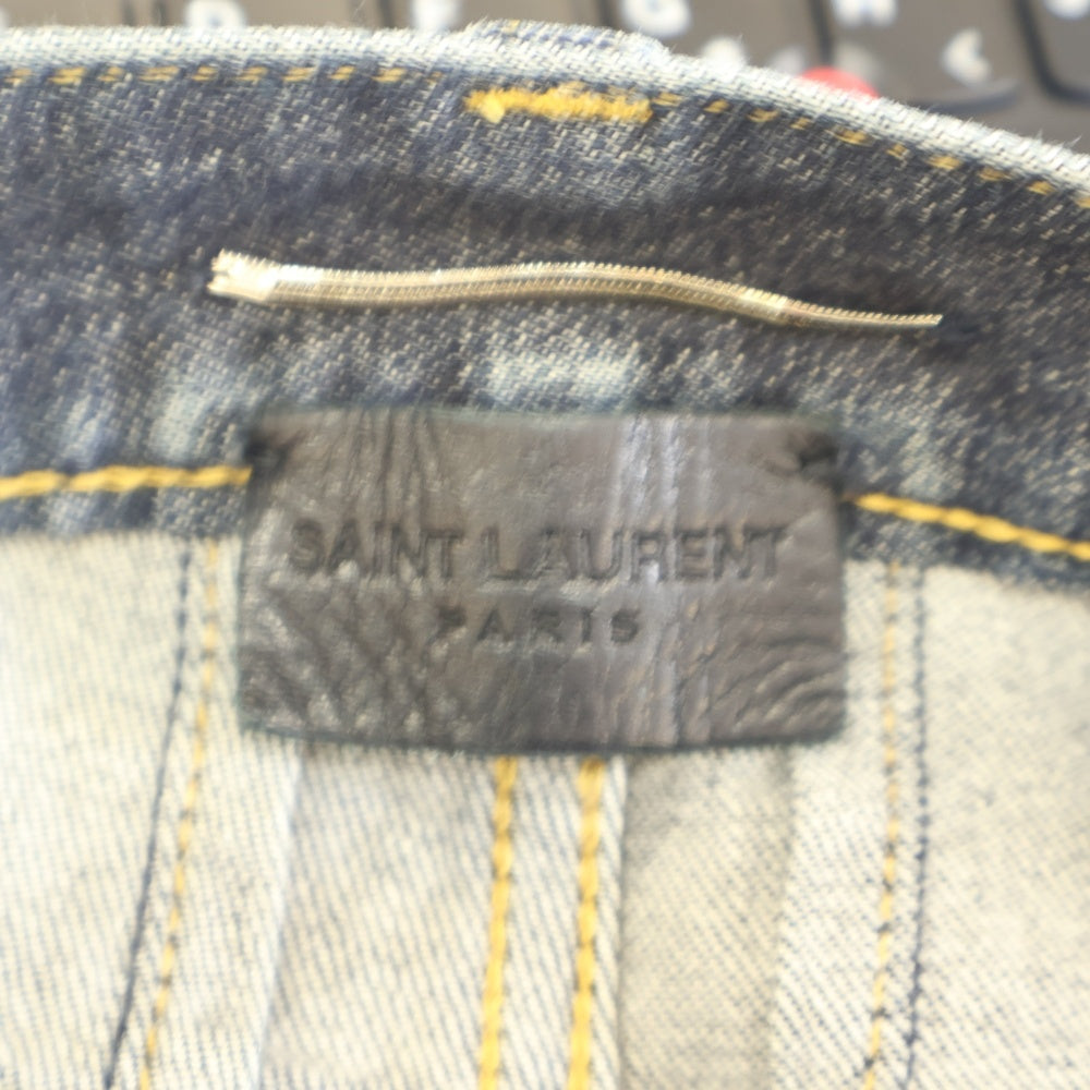 SAINT LAURENT PARIS(サンローランパリ) ワンウォッシュ スキニー デニムパンツ インディゴ D02 M/SK-LW