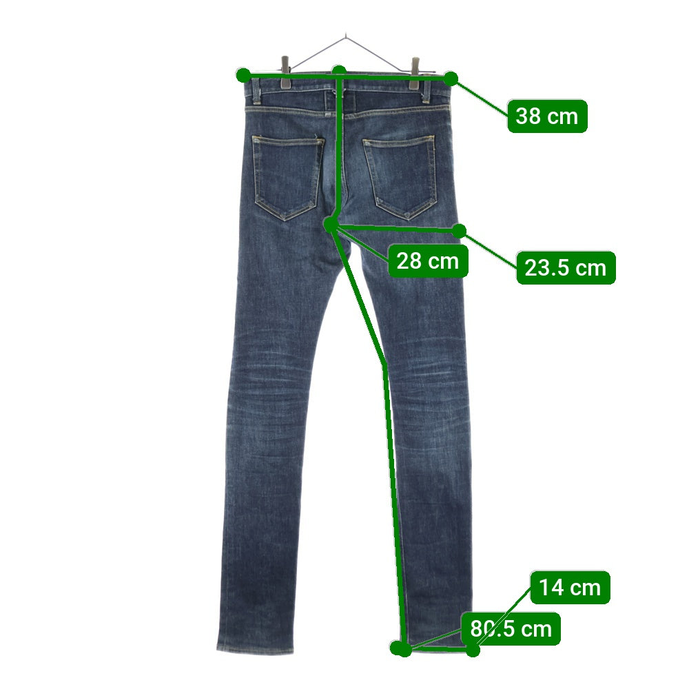 SAINT LAURENT PARIS(サンローランパリ) ワンウォッシュ スキニー デニムパンツ インディゴ D02 M/SK-LW
