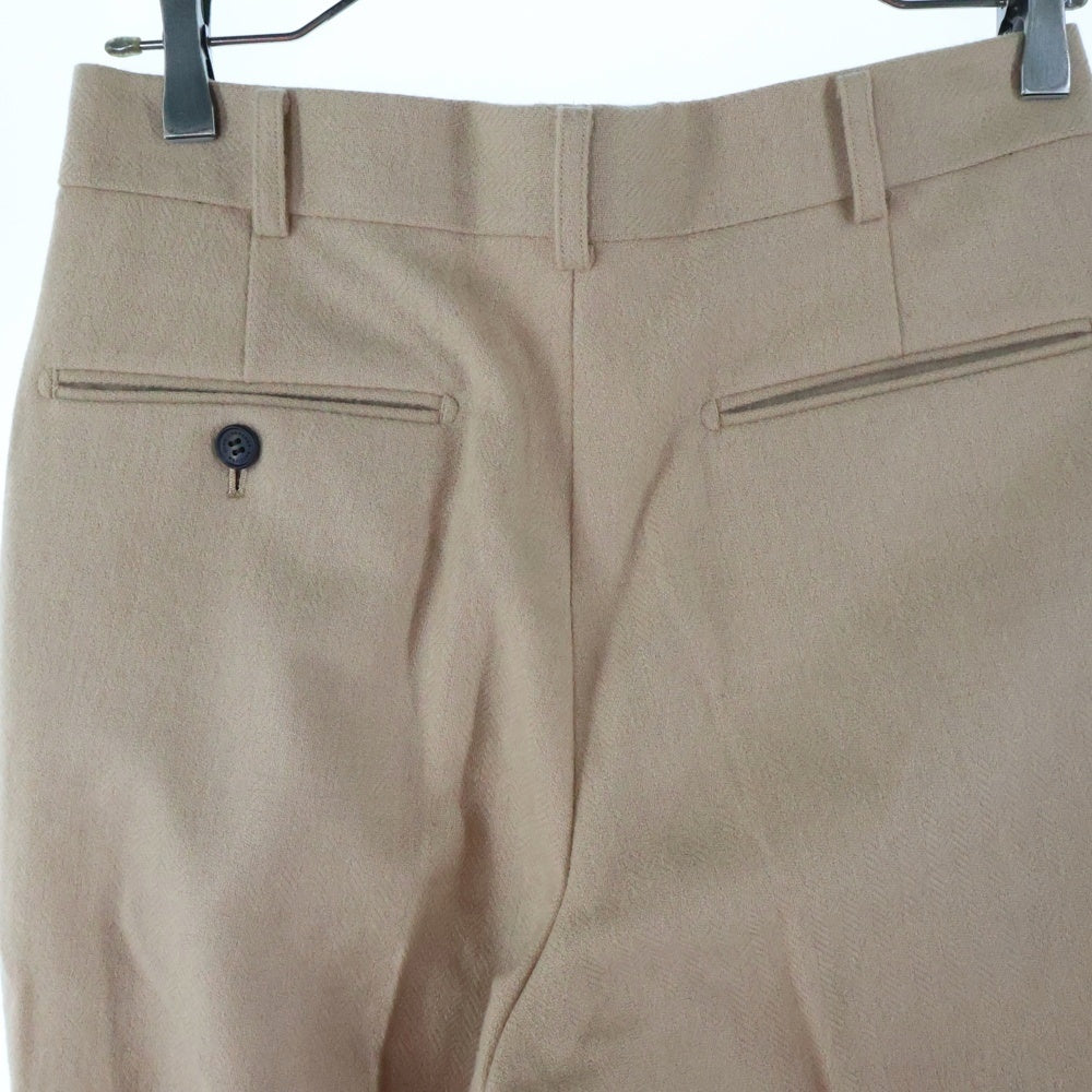 JOHN LAWRENCE SULLIVAN(ジョンローレンスサリバン) ウール 4タック センタープレス パンツ ボトムス ベージュ 2B003 16-09