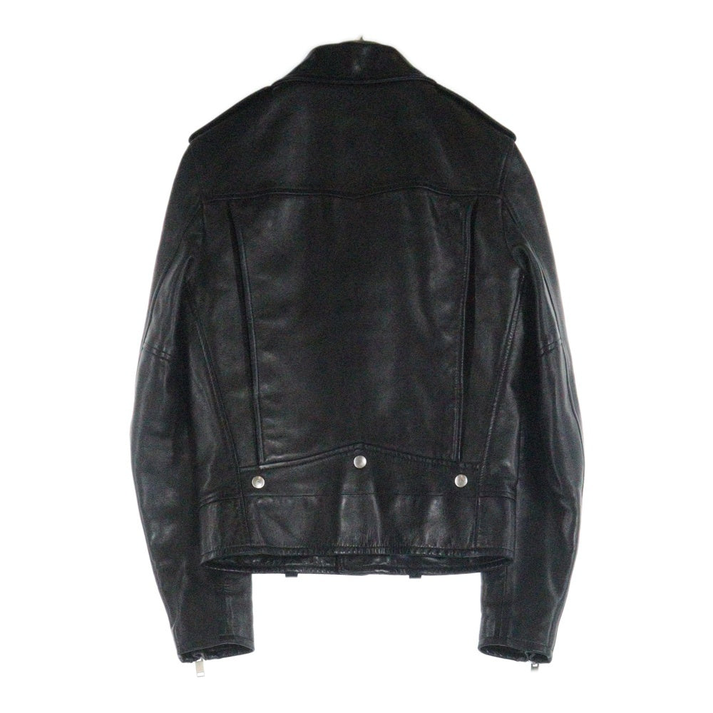 SAINT LAURENT PARIS(サンローランパリ) 15AW L01 CLASSIC MOTORCYCLE LEATHER RIDERS JACKET クラシックモーターサイクル ライダースジャケット レザー ブラック 397290 Y5YA1