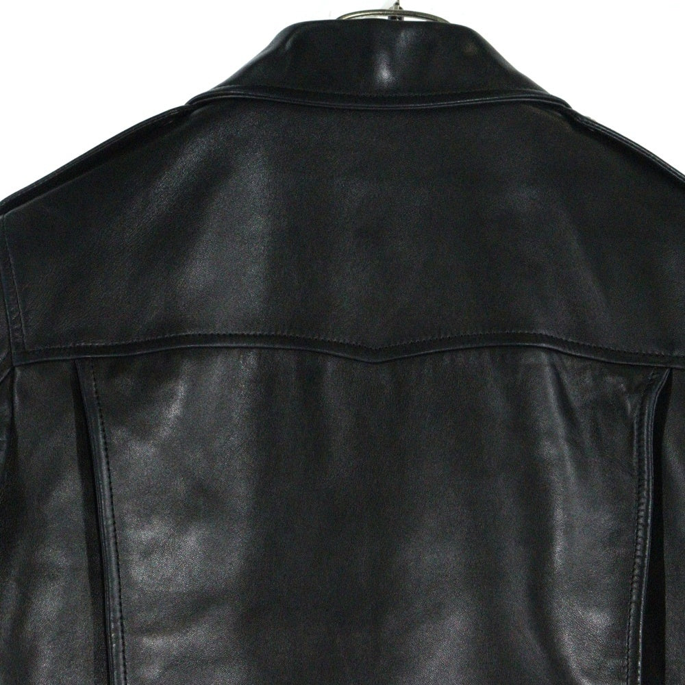 SAINT LAURENT PARIS(サンローランパリ) 15AW L01 CLASSIC MOTORCYCLE LEATHER RIDERS JACKET クラシックモーターサイクル ライダースジャケット レザー ブラック 397290 Y5YA1