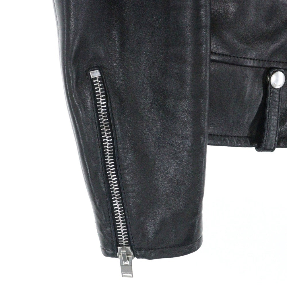 SAINT LAURENT PARIS(サンローランパリ) 15AW L01 CLASSIC MOTORCYCLE LEATHER RIDERS JACKET クラシックモーターサイクル ライダースジャケット レザー ブラック 397290 Y5YA1