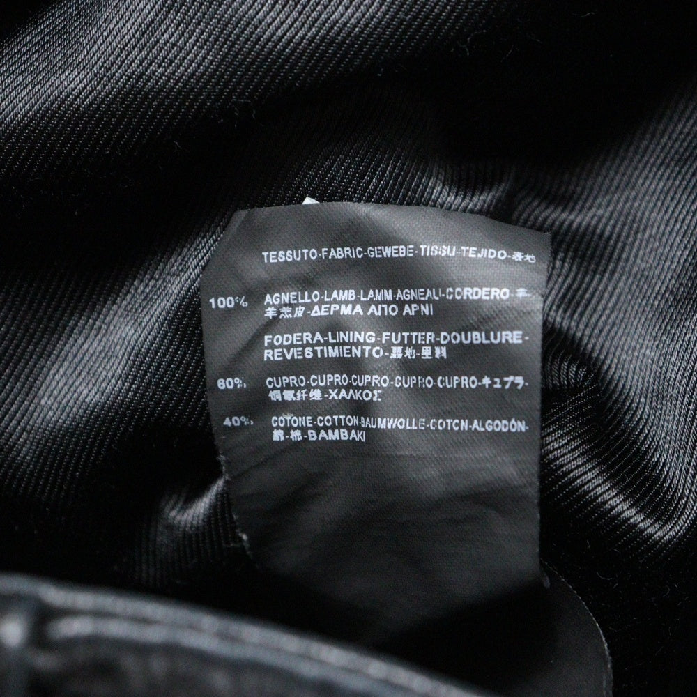 SAINT LAURENT PARIS(サンローランパリ) 15AW L01 CLASSIC MOTORCYCLE LEATHER RIDERS JACKET クラシックモーターサイクル ライダースジャケット レザー ブラック 397290 Y5YA1