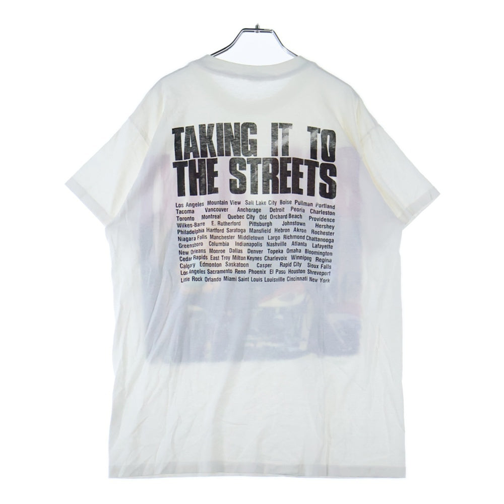 VINTAGE(ヴィンテージ) 80s BON JOVI Taking It To The Streets Tour Shirt ボンジョヴィ ツアー クルーネック 両面プリント 半袖 Tシャツ カットソー ホワイト