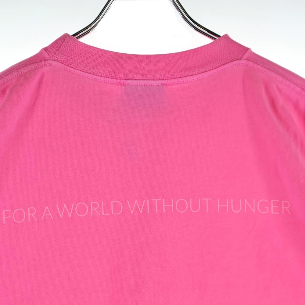 BALENCIAGA(バレンシアガ) WFP T-SHIRT WOLD FOOD PROGRAMME ワールド フード プログラム 両面プリント モックネック 半袖Tシャツ ピンク 612965 TMVL2