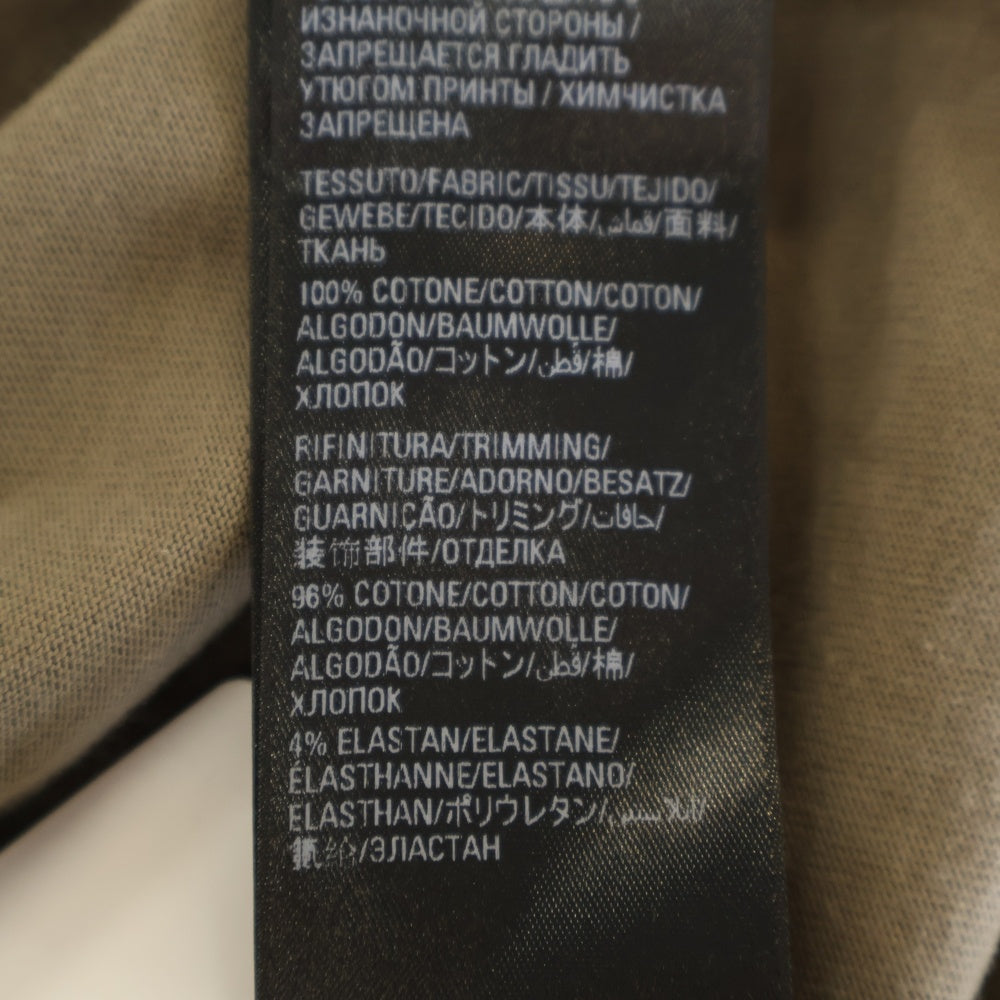 BALENCIAGA(バレンシアガ) WFP T-SHIRT WOLD FOOD PROGRAMME ワールド フード プログラム 両面プリント モックネック 半袖Tシャツ ブラウン 612965 TMVL2