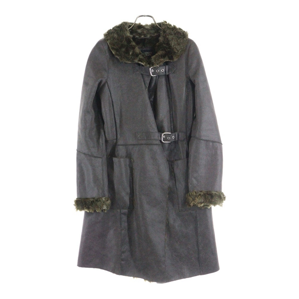 ARMANI(アルマーニ) A5L06DH-72 レザー ファーコート チャコールグレー