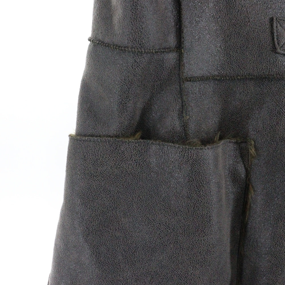 ARMANI(アルマーニ) A5L06DH-72 レザー ファーコート チャコールグレー