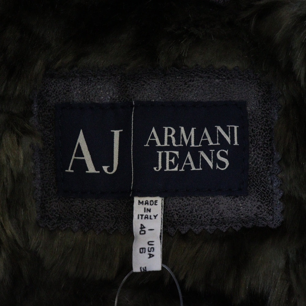 ARMANI(アルマーニ) A5L06DH-72 レザー ファーコート チャコールグレー