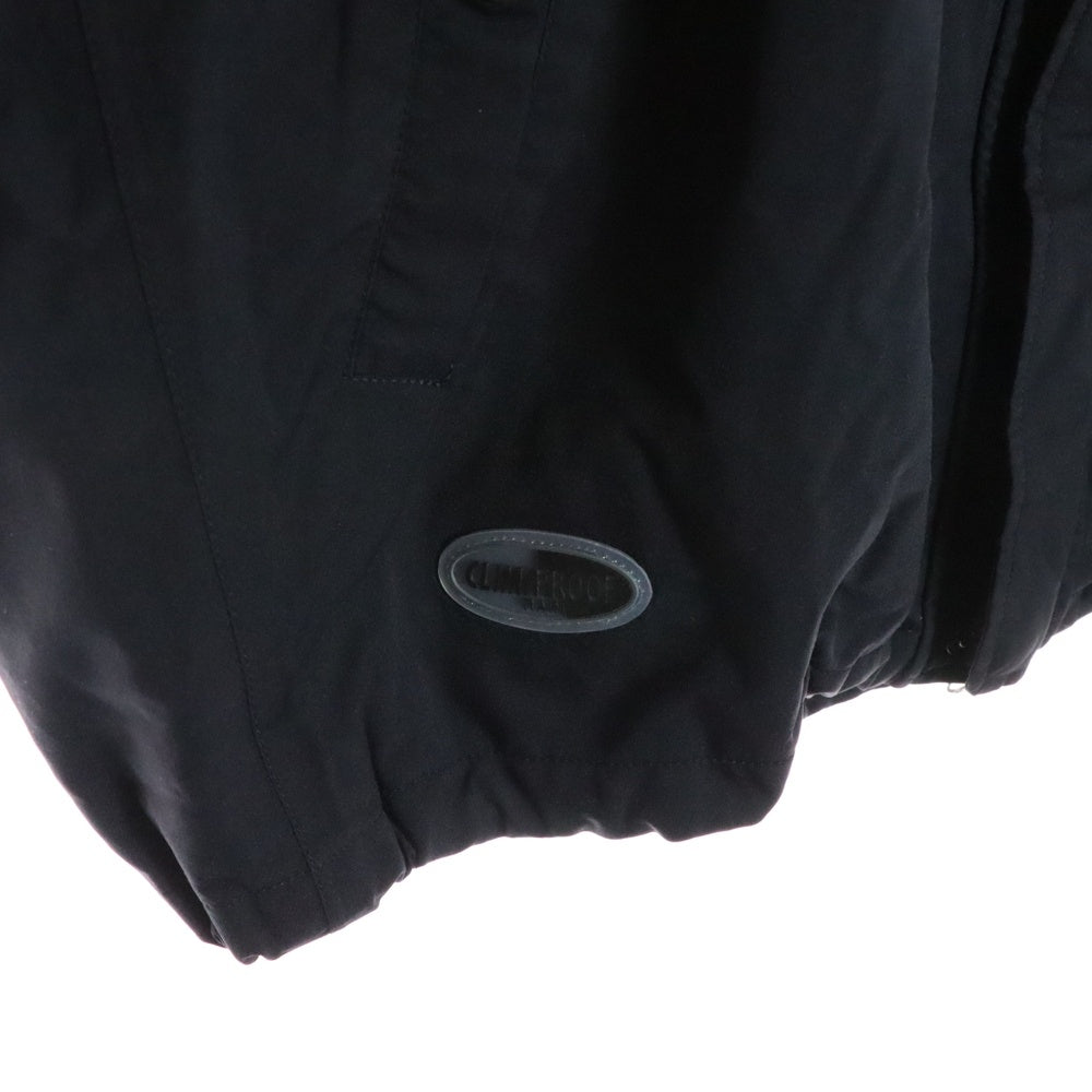 adidas(アディダス) CLIMAPROOF 2WAY NYLON JACKET クライマプルーフ 胸ロゴプリント 袖切替 ジップアップナイロンジャケット ブラック P0208