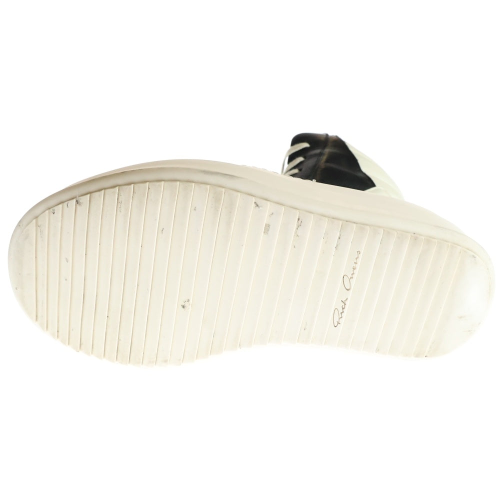 Rick Owens(リックオウエンス) MEGA BUMPER GEOBASKET Black Milk メガバンパー ジオバスケット ハイカットスニーカー ブラック/ホワイト RR02C7868