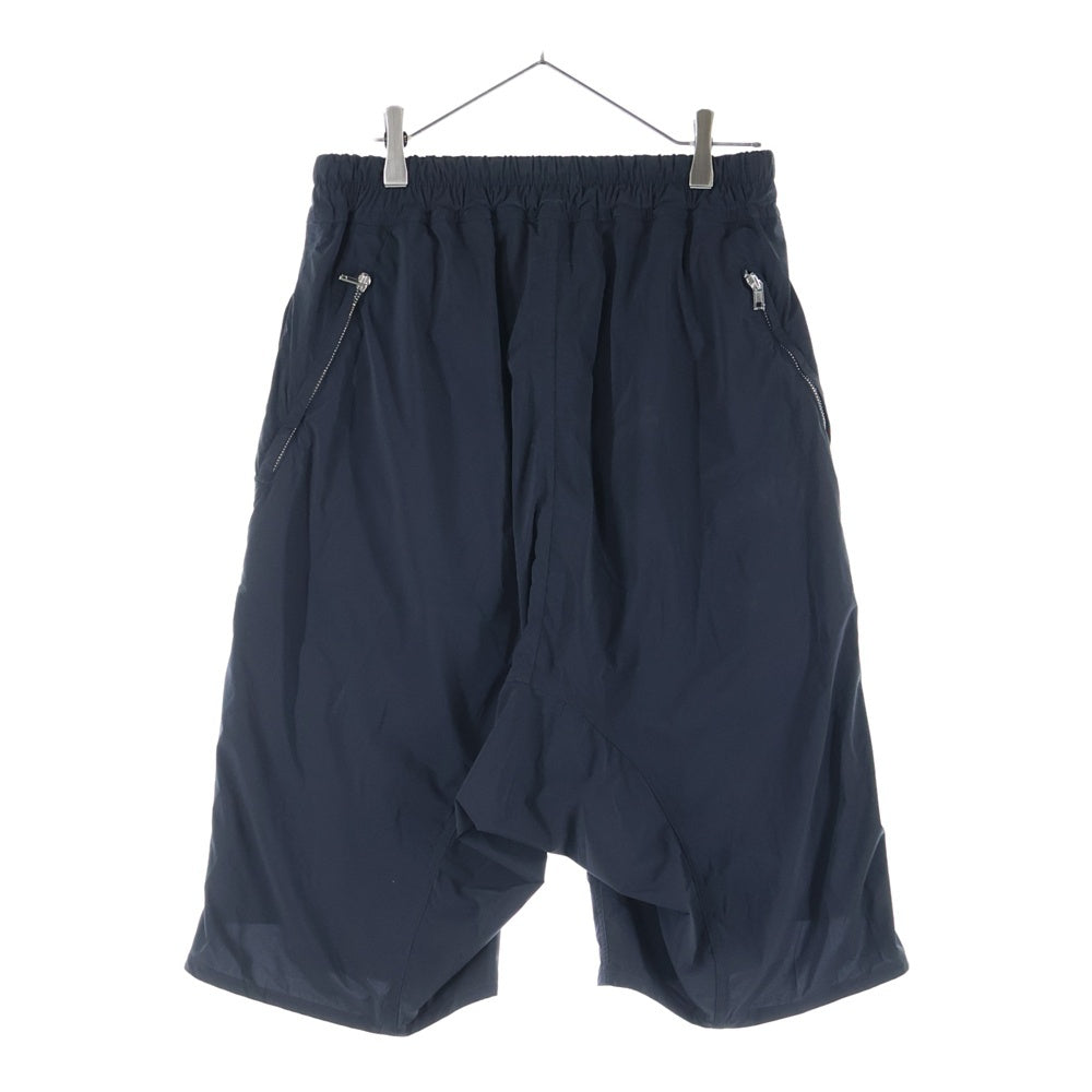 Rick Owens(リックオウエンス) 21SS BASKET SWINGER SHORTS バスケット サルエル ドローストリング ハーフパンツ ブラック RU21S6383-NBS