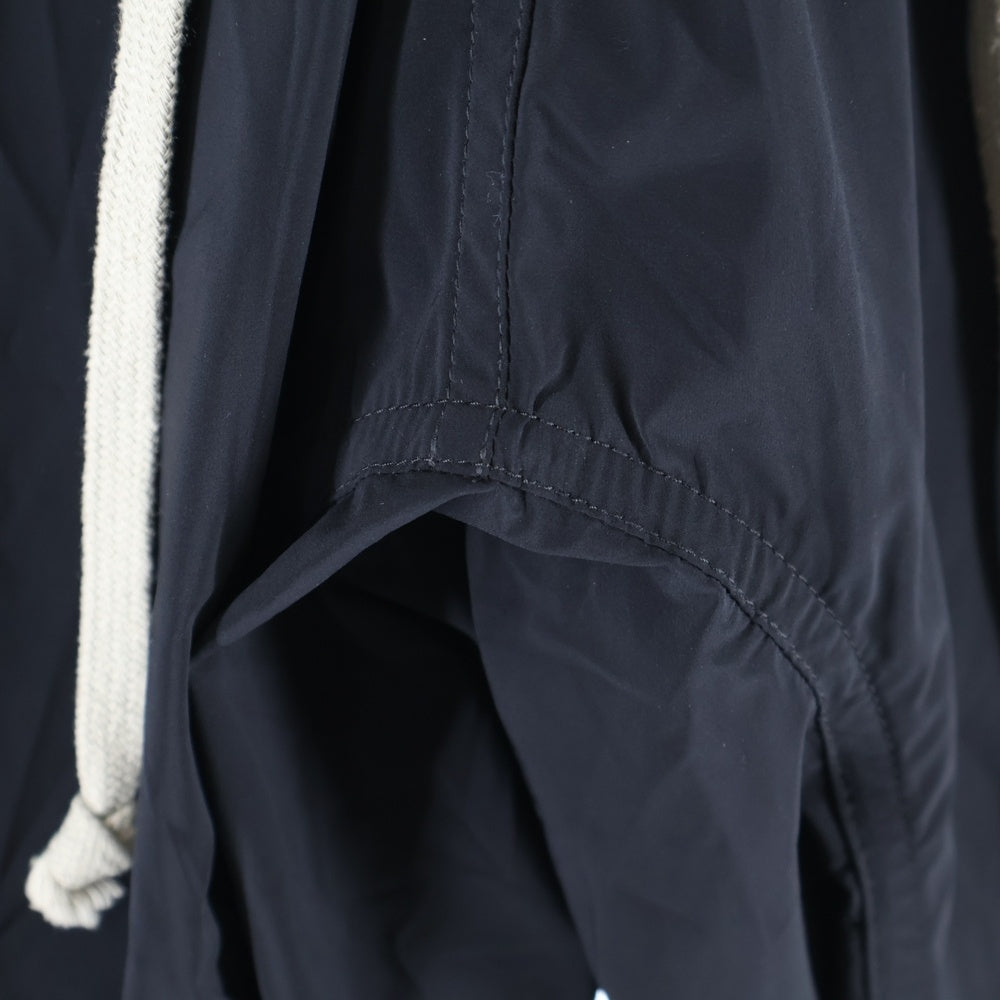 Rick Owens(リックオウエンス) 21SS BASKET SWINGER SHORTS バスケット サルエル ドローストリング ハーフパンツ ブラック RU21S6383-NBS