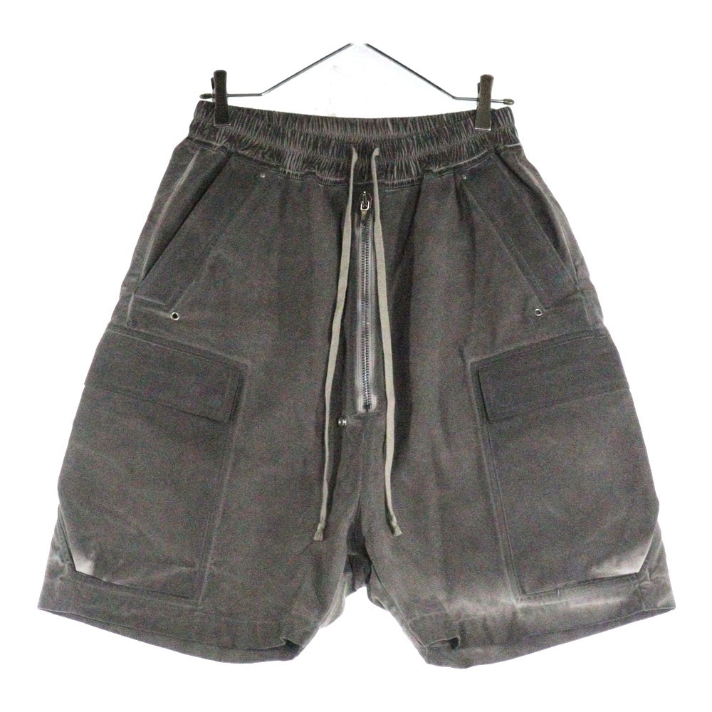 Rick Owens DRKSHDW(リックオウエンス ダークシャドウ) 25SS CARGOBELA SHORTS カーゴベラ バミューダショーツ ハーフパンツ グレー DU01E3369-CVS
