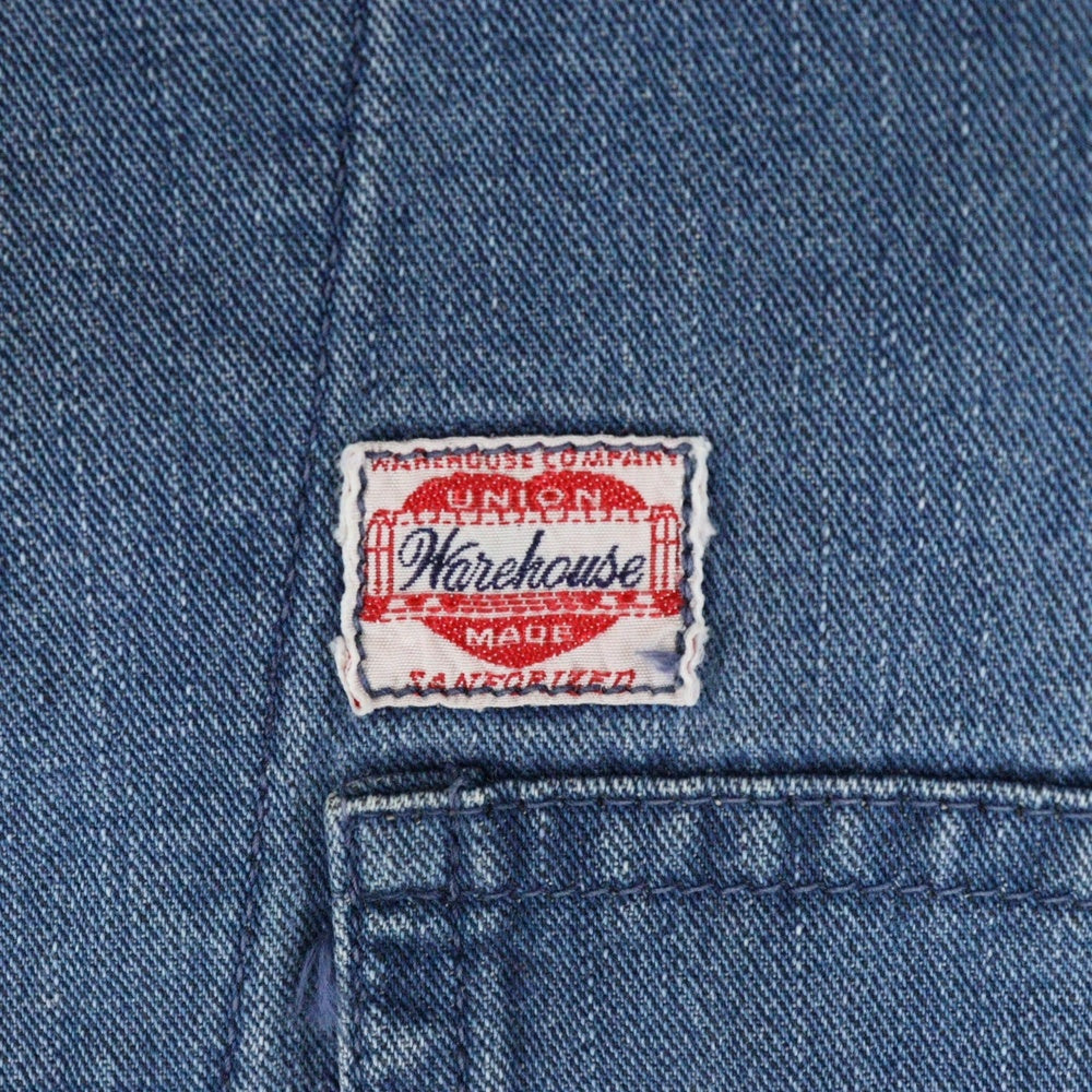 WAREHOUSE(ウェアハウス) 90S VINTAGE COVERALL ヴィンテージ ハートボタン ユニオンチケット付 デニムカバーオール インディゴ