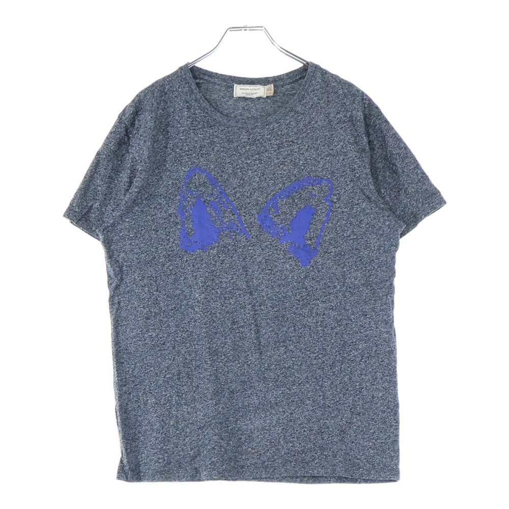 KITSUNE TEE(キツネティー) イアープリント Tシャツ 半袖カットソー レディース ブルー/グレー
