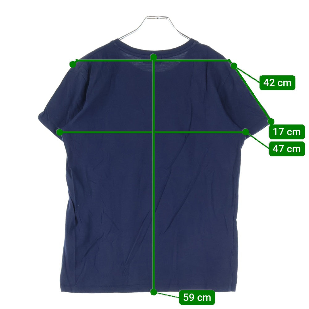 KITSUNE TEE(キツネティー) イアープリント Tシャツ 半袖カットソー レディース ホワイト/ネイビー