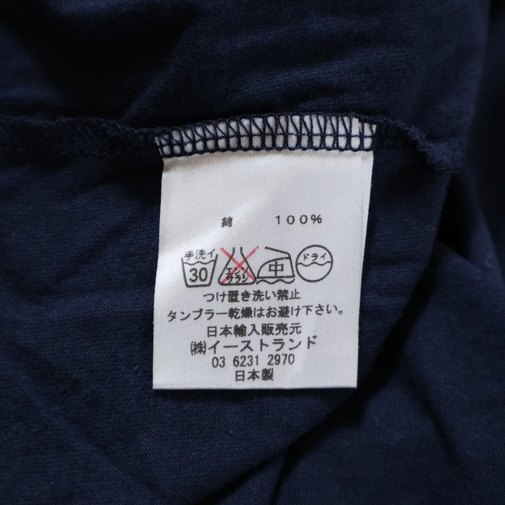 KITSUNE TEE(キツネティー) イアープリント Tシャツ 半袖カットソー レディース ホワイト/ネイビー