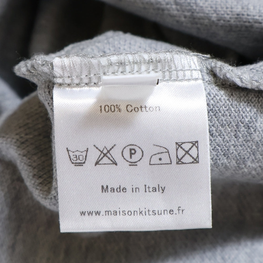MAISON KITSUNE(メゾンキツネ) キツネパッチ 半袖ポロシャツ グレー レディース