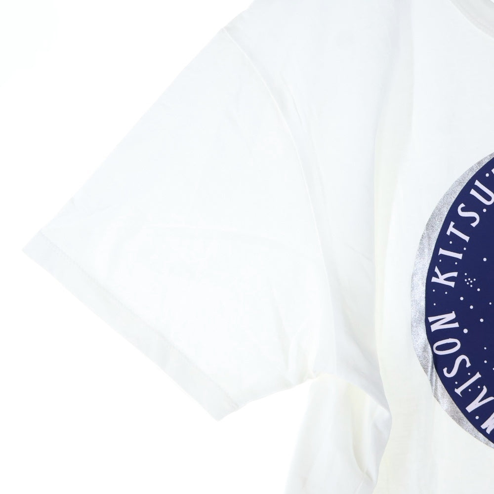 MAISON KITSUNE(メゾンキツネ) キツネサークルプリント 半袖カットソー レディース ホワイト