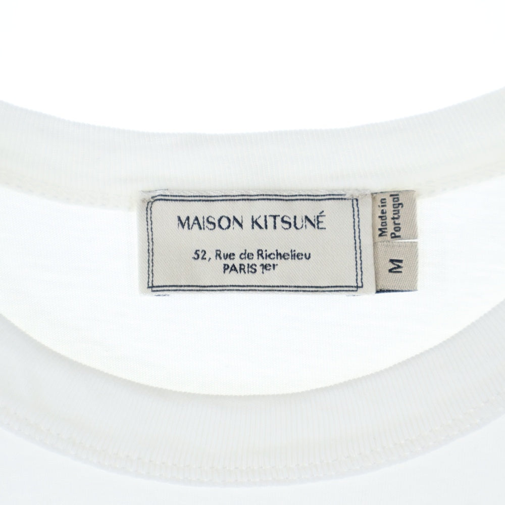 MAISON KITSUNE(メゾンキツネ) キツネサークルプリント 半袖カットソー レディース ホワイト