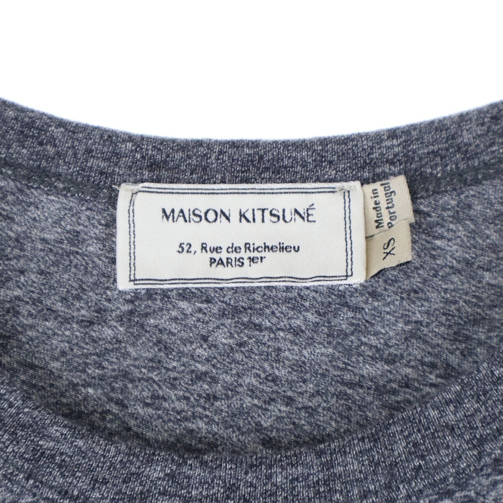 MAISON KITSUNE(メゾンキツネ) キツネパッチ 半袖Tシャツ カットソー レディース グレー