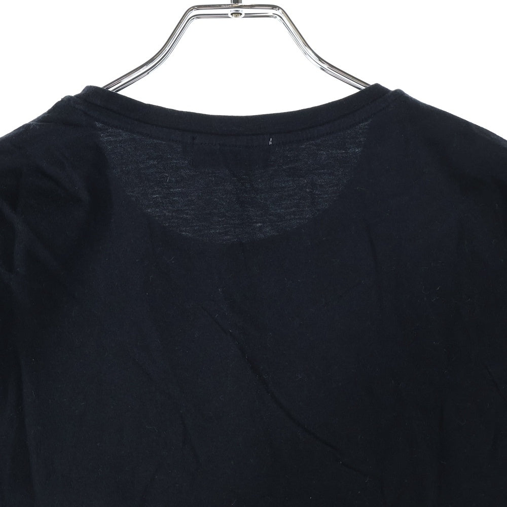 KITSUNE TEE(キツネティー) イアー ロゴプリント Tシャツ 半袖カットソー レディース ブラック/ホワイト