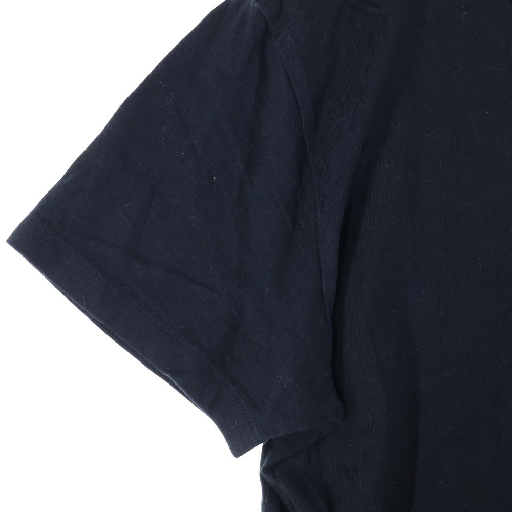 KITSUNE TEE(キツネティー) イアー ロゴプリント Tシャツ 半袖カットソー レディース ブラック/ホワイト