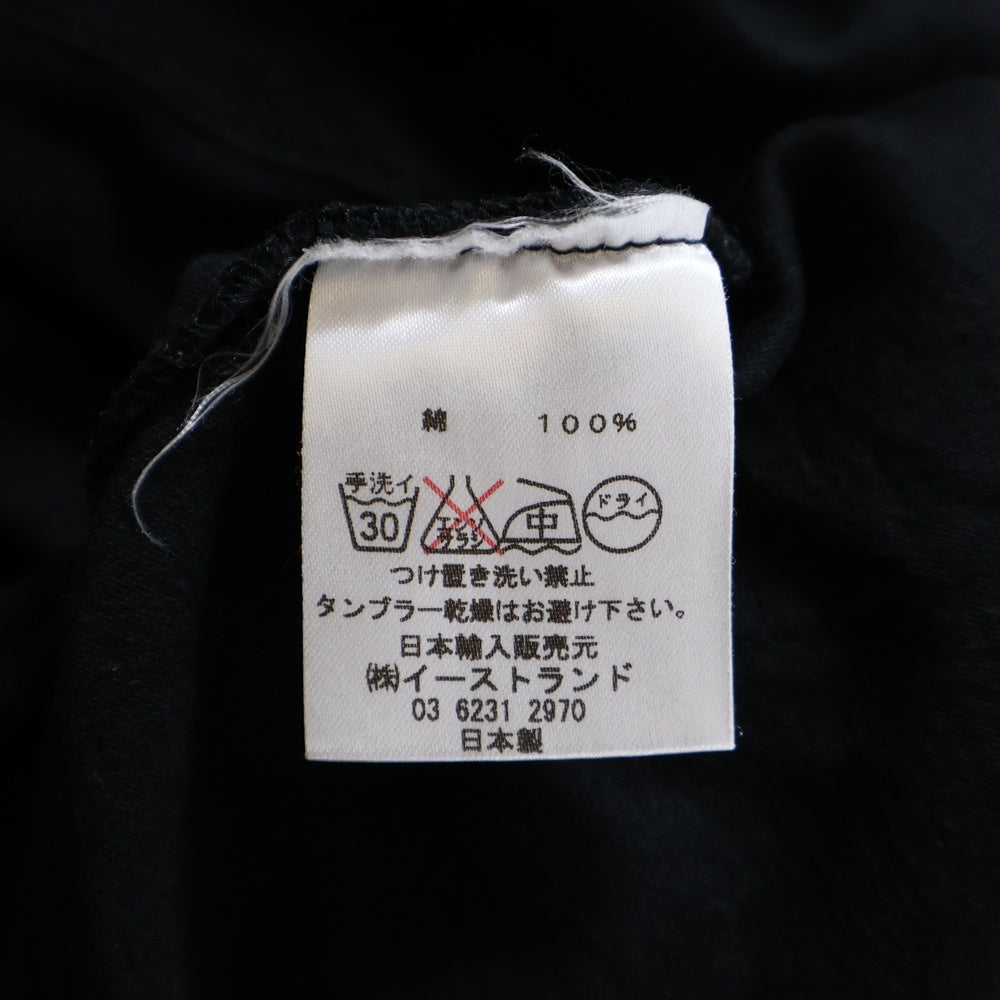 KITSUNE TEE(キツネティー) イアー ロゴプリント Tシャツ 半袖カットソー レディース ブラック/ホワイト