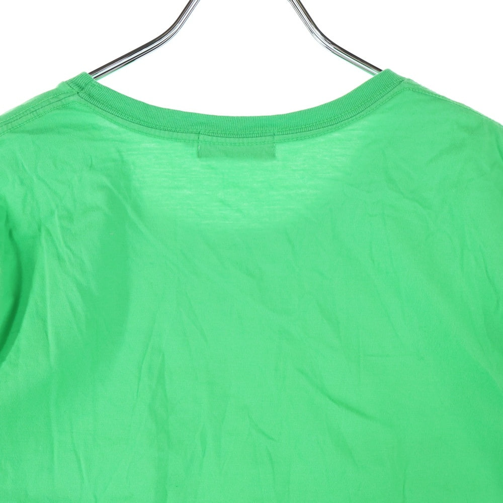 KITSUNE TEE(キツネティー) キツネ 総柄プリントTシャツ 半袖カットソー レディース グリーン