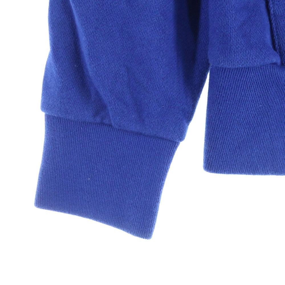 MAISON KITSUNE(メゾンキツネ) キツネパッチ ドローストリング ジップアップフーディ スウェットパーカー レディース ブルー